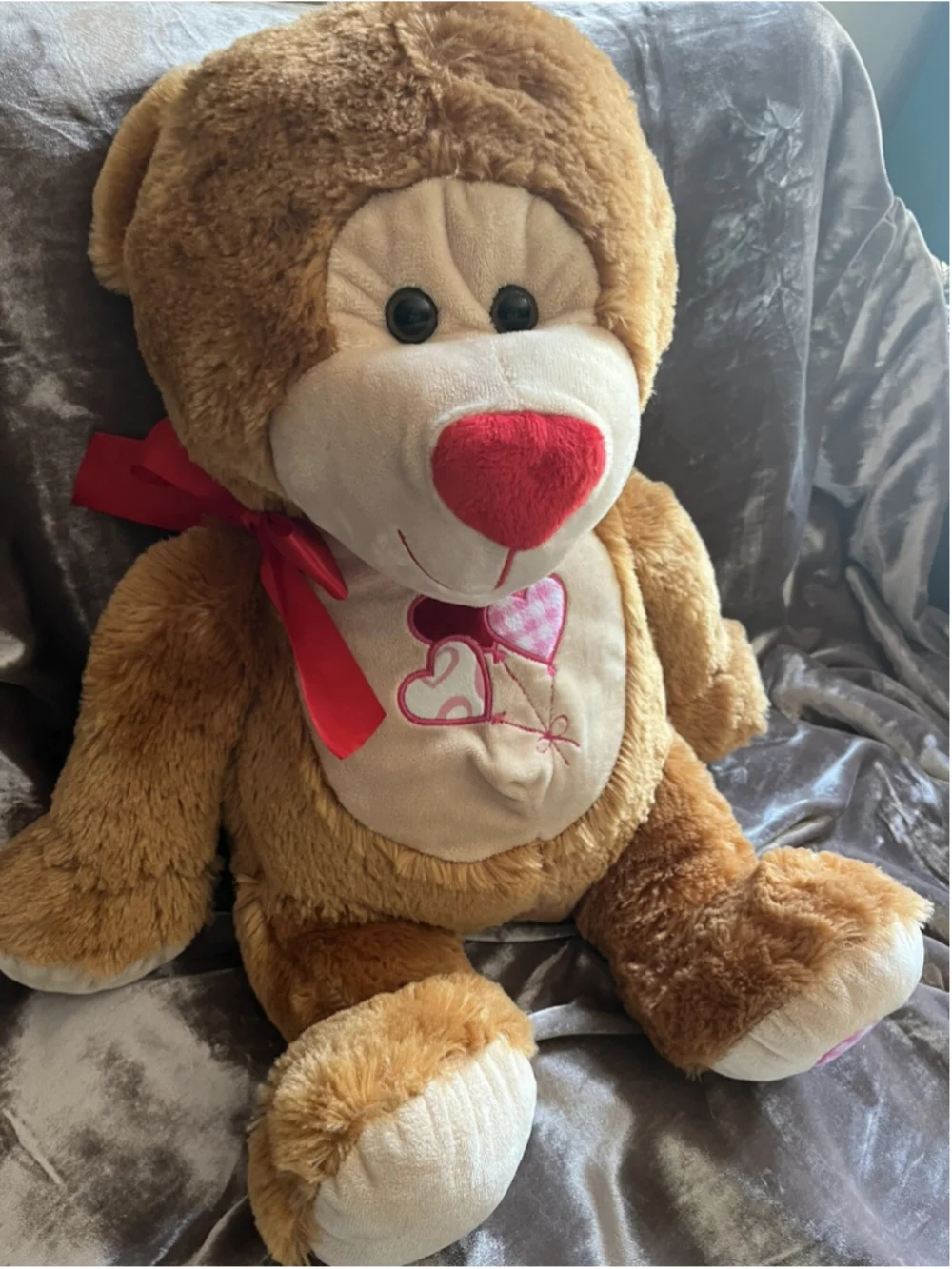 2013 Valentine's Day Plush Bear super cute , OR ANNIVERSARY , ANYTIME REALLY 19'